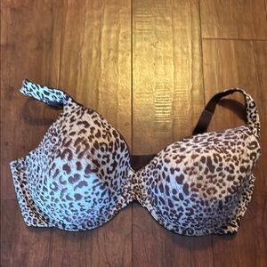 38DD Vanity Fair Leopard Print Women's Bra